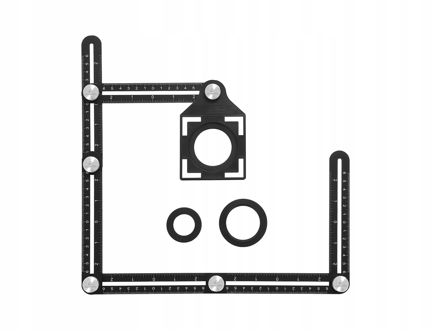 SZABLON WZORNIK ZNACZNIK OTWORÓW PŁYTEK KĄTOWNIK Marka RASTOOL