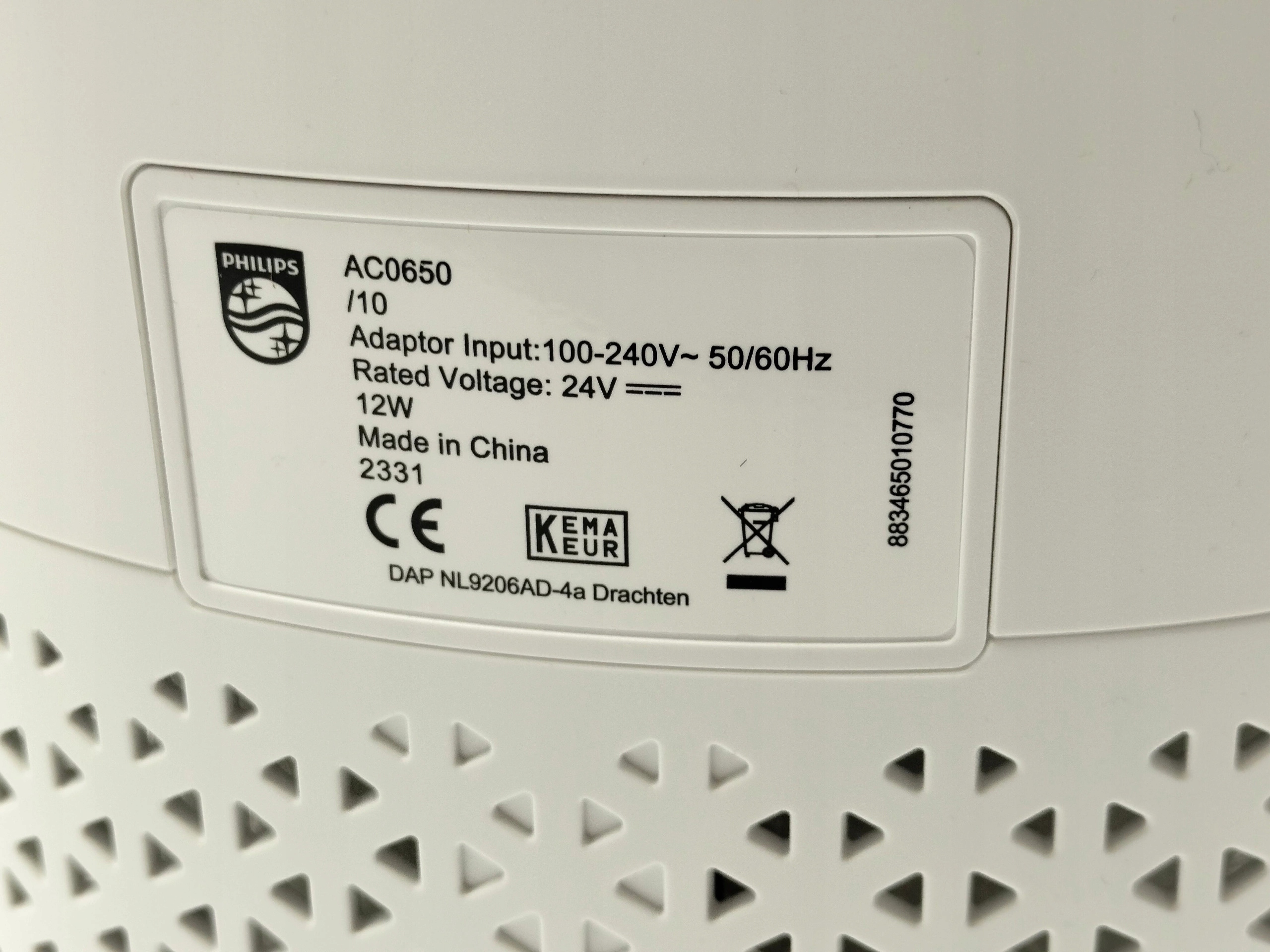 OCZYSZCZACZ POWIETRZA AC0650/10 44 m² WI-FI Filtry HEPA wstępny