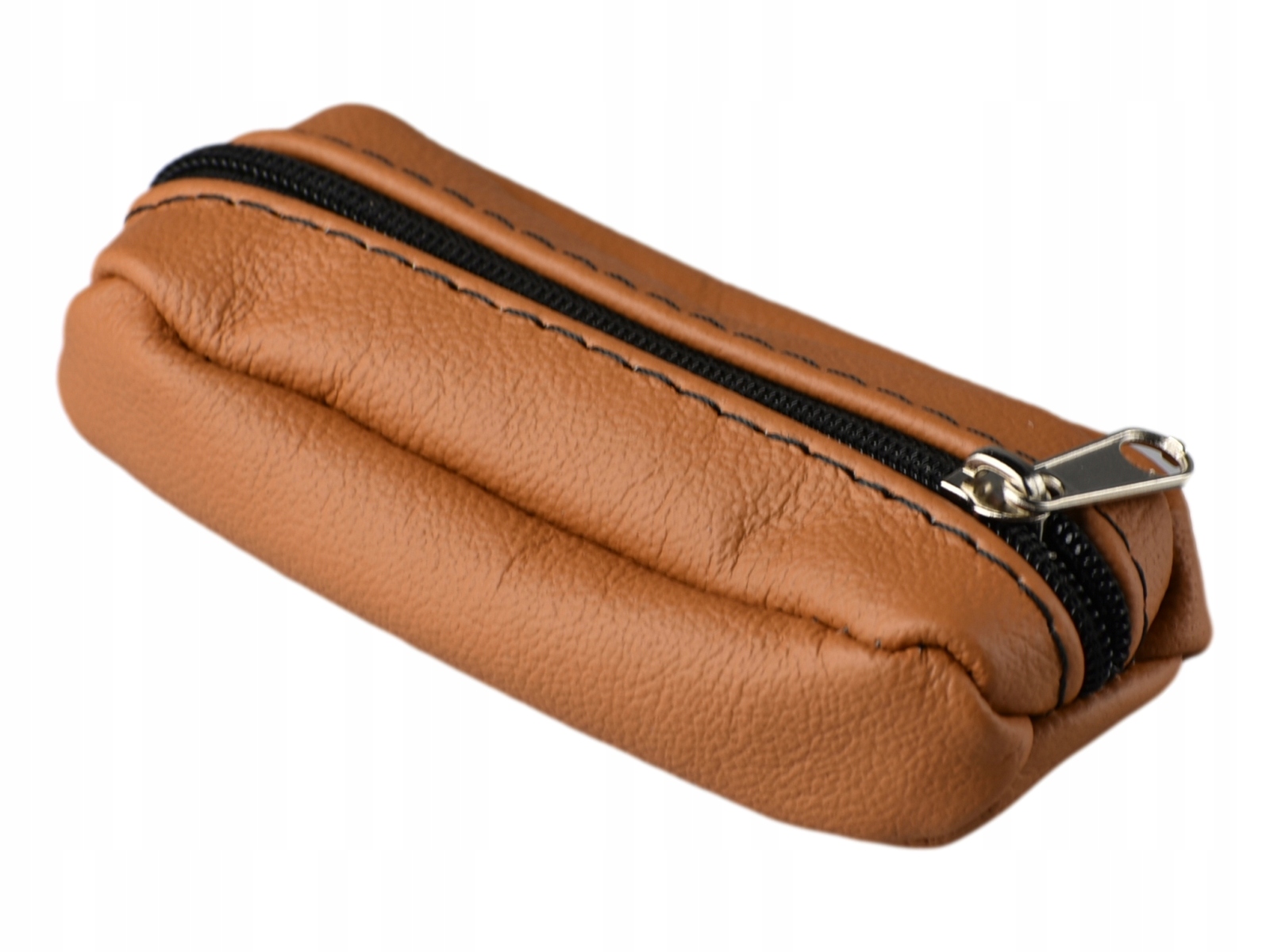 

Brelok na klucze rudy skóra naturalna