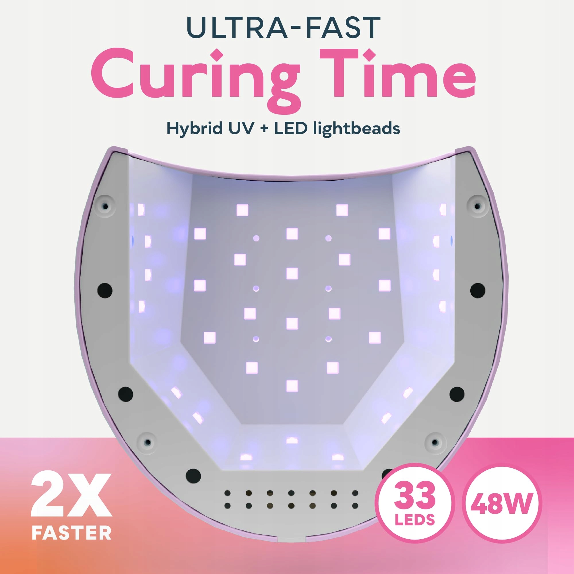 SUNUV SUN2C Lampa UV LED Do Paznokci Z Timerem I Sensorem Dla Kobiet — miniatura 3