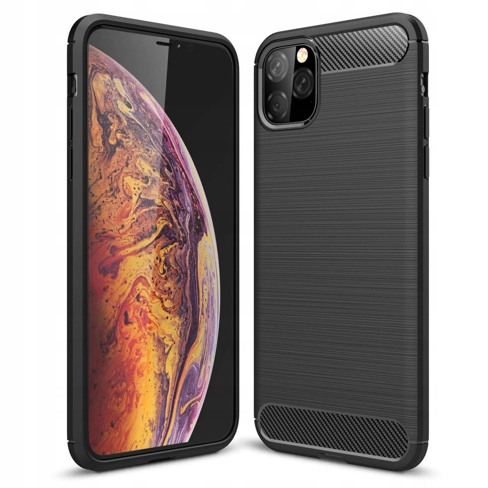 

Solidne Etui Carbon Case do iPhone 11 Pro+SZKŁO 9H