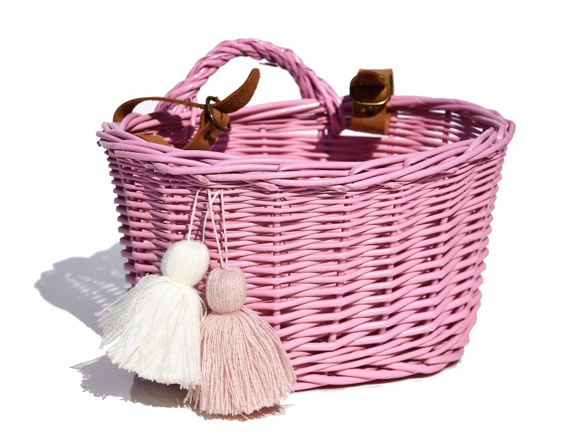 Koszyk na rower dla Dzieci wiklinowy Koszyczek