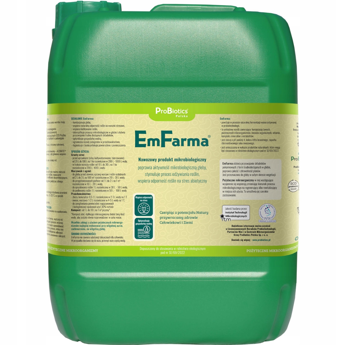 Emfarma 20L Probiotics Mikroorganizmy Probio Emy Naturalny Biostymulator