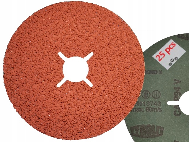 Krążek Fibrowy Dysk Fibra Ceramika 125 P 36 Tyrolit Cerabond X