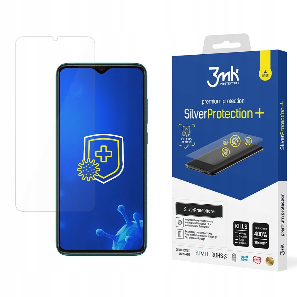 Folia ochronna do Xiaomi Redmi Note 8 Pro, na ekran, 3mk SilverProtection+