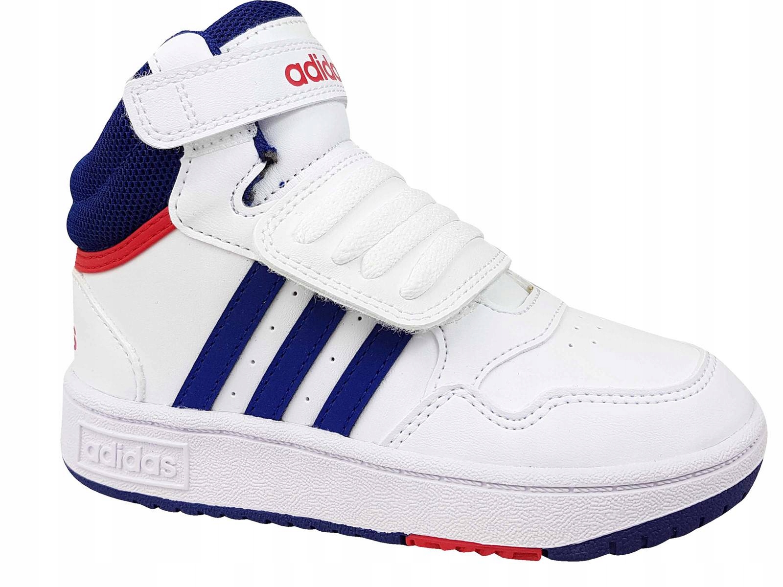 ADIDAS HOOPS MID GZ9650 BUTY DZIECIĘCE RZEPY GUMKA