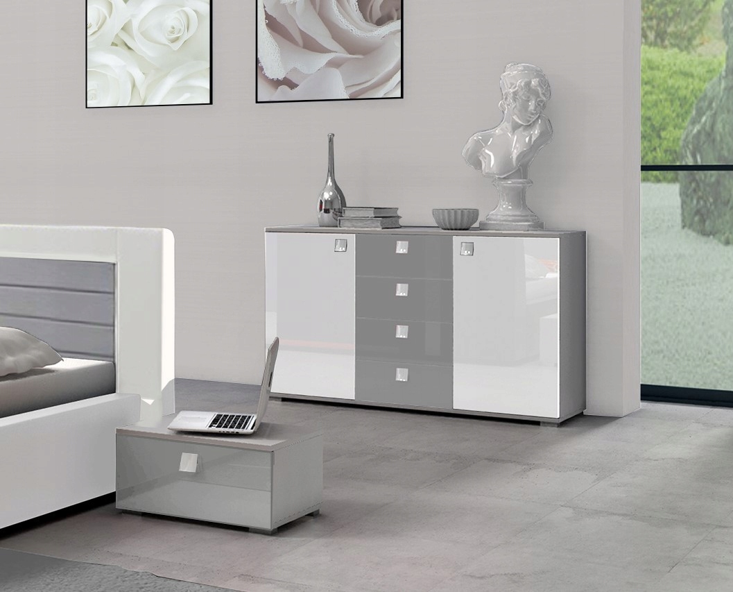 KOMPLET MEBLI DO SYPIALNI ŁÓŻKO + MATERAC 180X200 Marka Remax