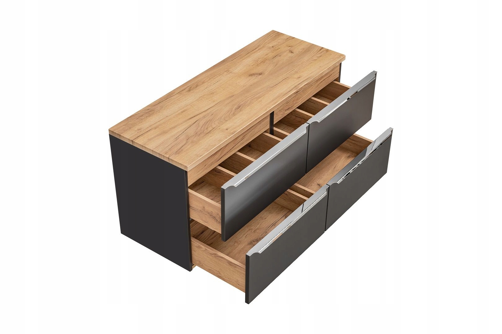 SZAFKA ŁAZIENKOWA Z BLATEM 120 CM CAPRI COSMOS Kolor frontów czarny
