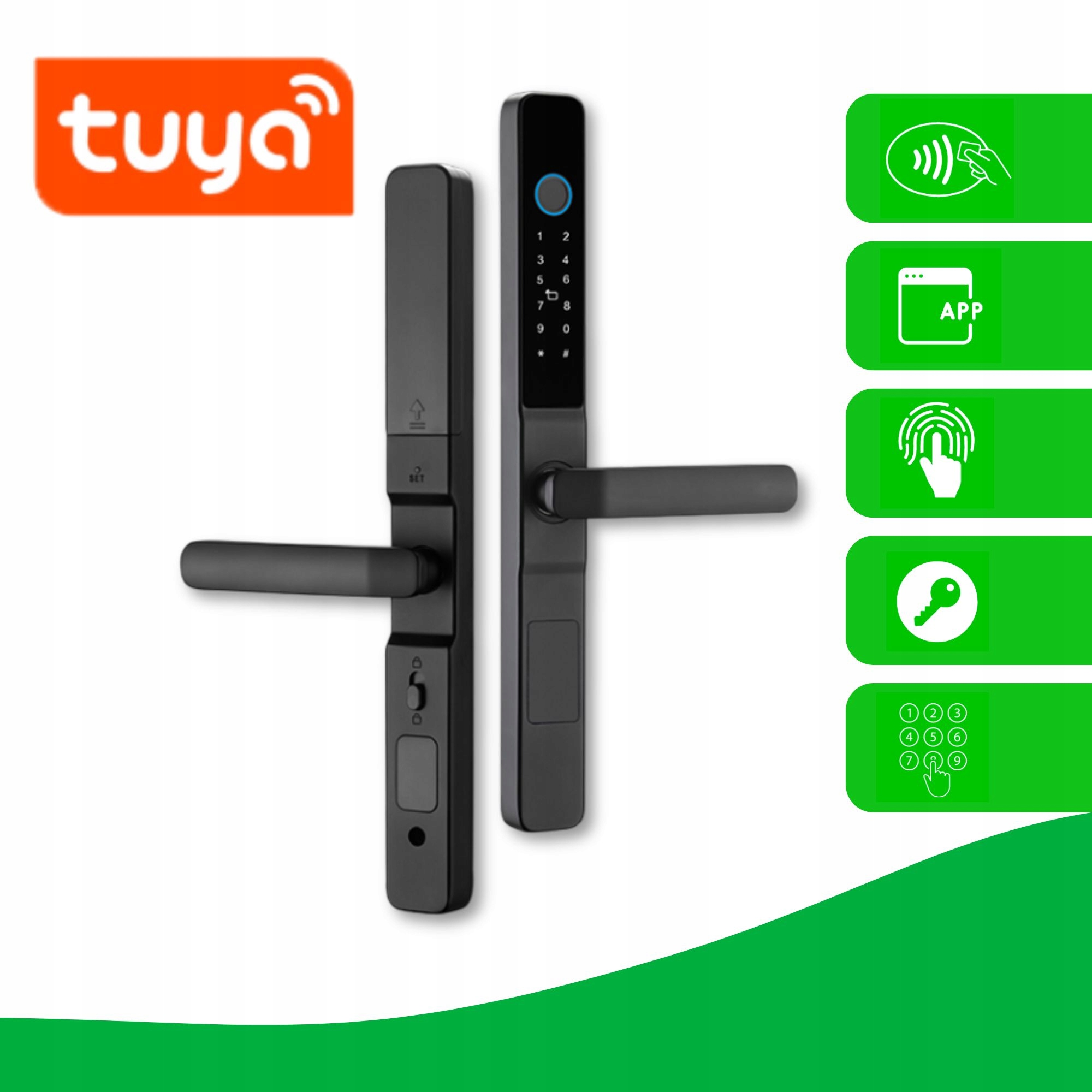 Inteligentní zámek dveří Smart Lock Mia SL-10-TUYA-W Aplikace WiFi