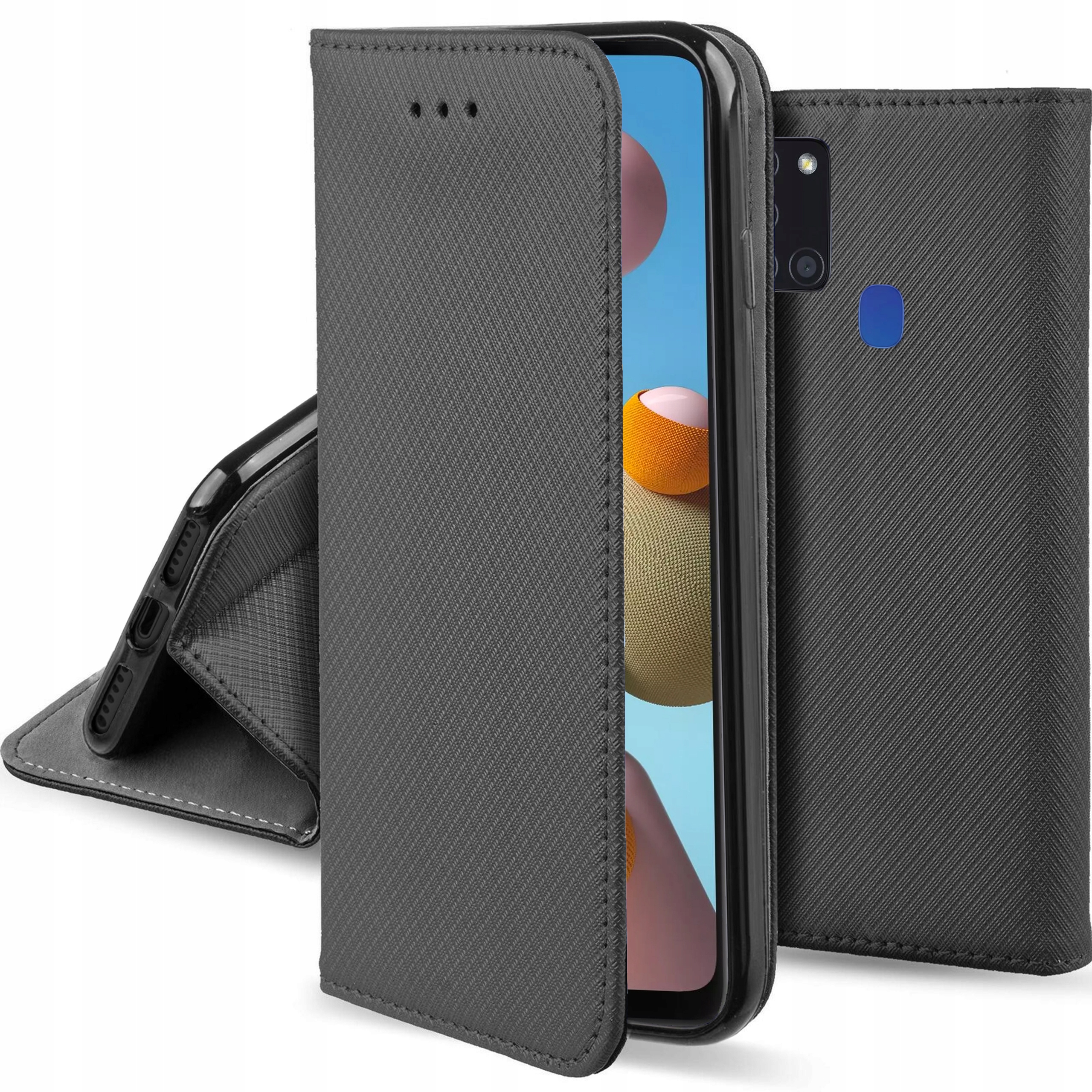 Etui Smart Magnet Szkło do Samsung Galaxy A21s