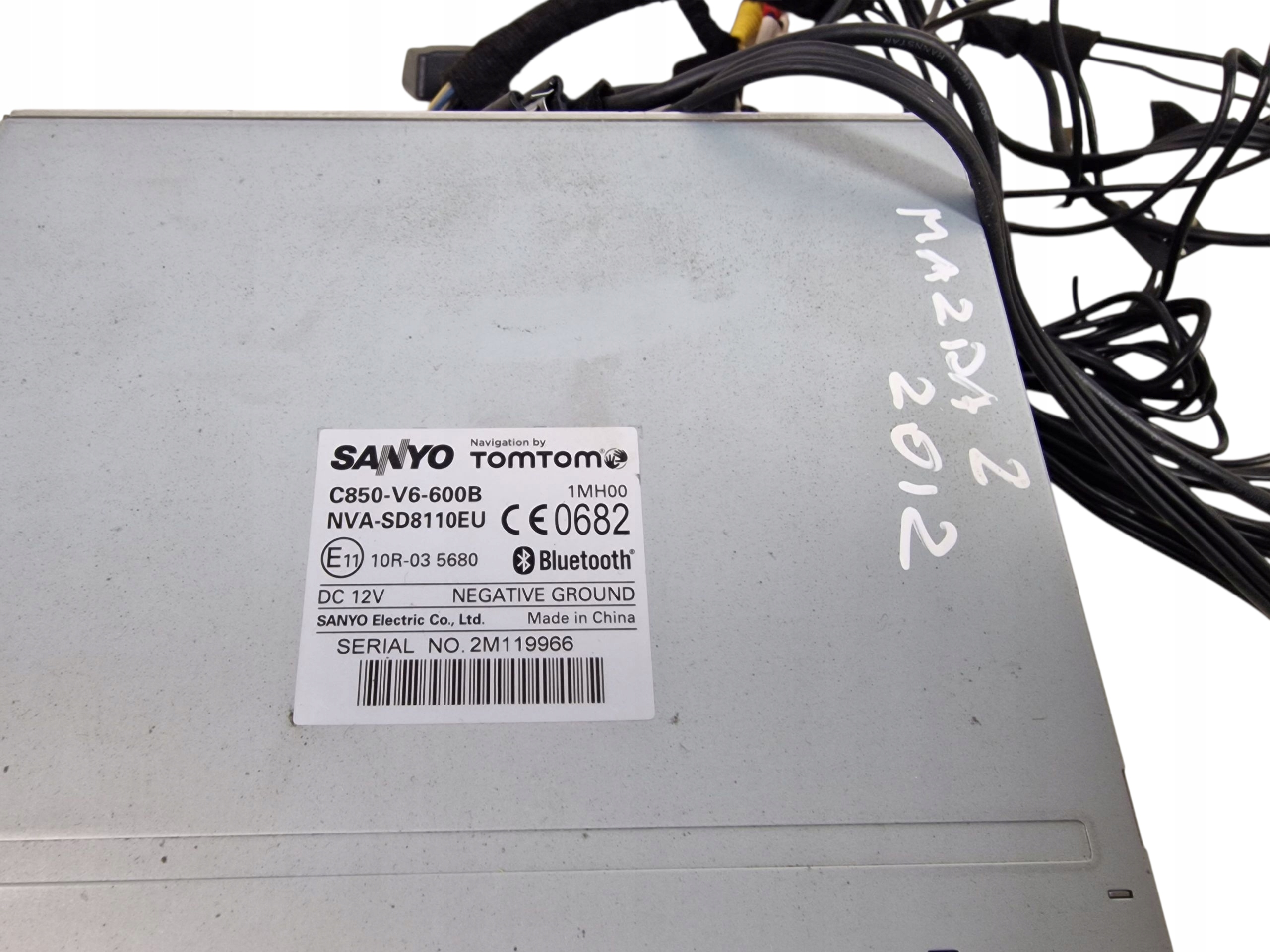MAZDA 2 II DE 2012 Navigation TOMTOM SANYO BLUETOOTH 2M119966 C850-V6-600B