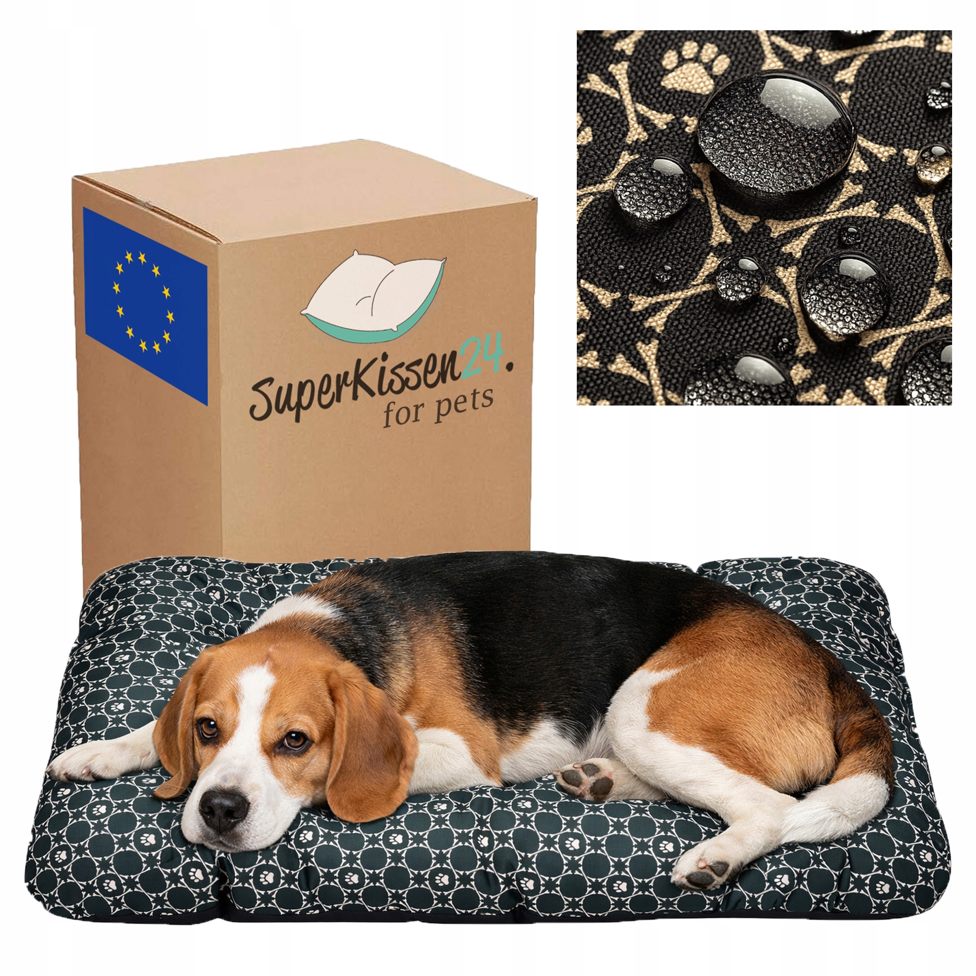 Levně Pelíšek Pro Psa Kočku Poducha 100x75 Louis Black