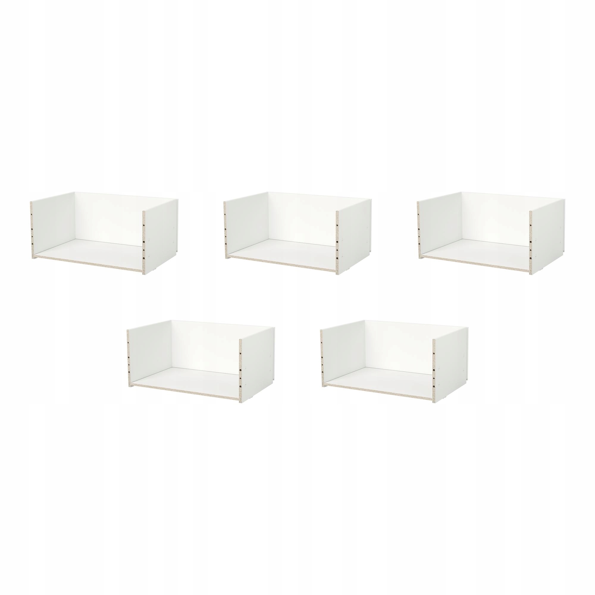 5 ks Besta Rám zásuvky Bílý 60x25x40 cm Organizace domu