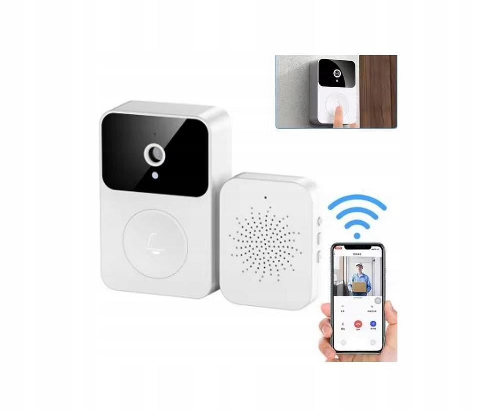БЕСПРОВОДНОЙ ДВЕРНОЙ ЗВОНОК КАМЕРА ВИДЕОДОМОФОН WIFI 2K 3MP IP65 ОБНАРУЖЕНИЕ