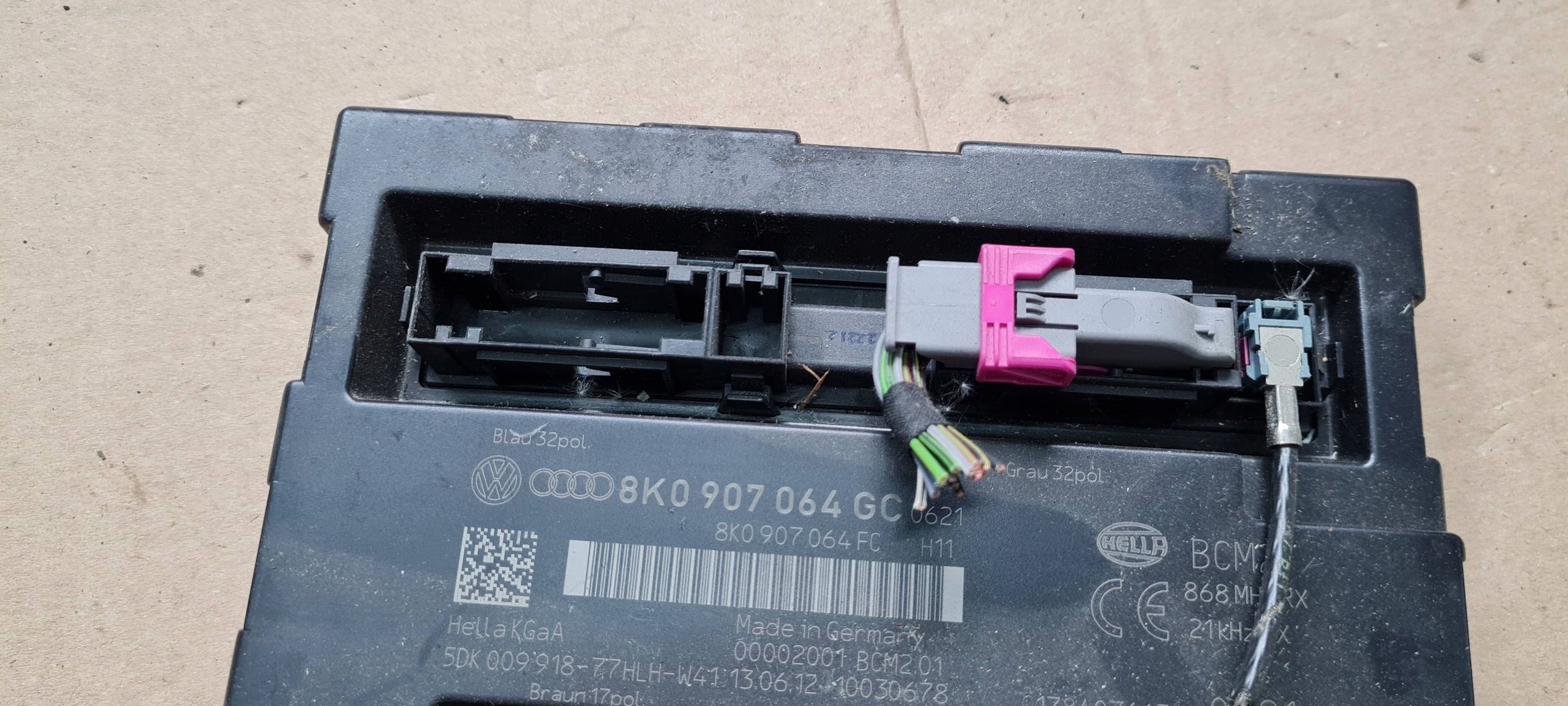 A4 B8 A5 8T Q5 module control unit KOMFORTU BCM 8K0907064GC