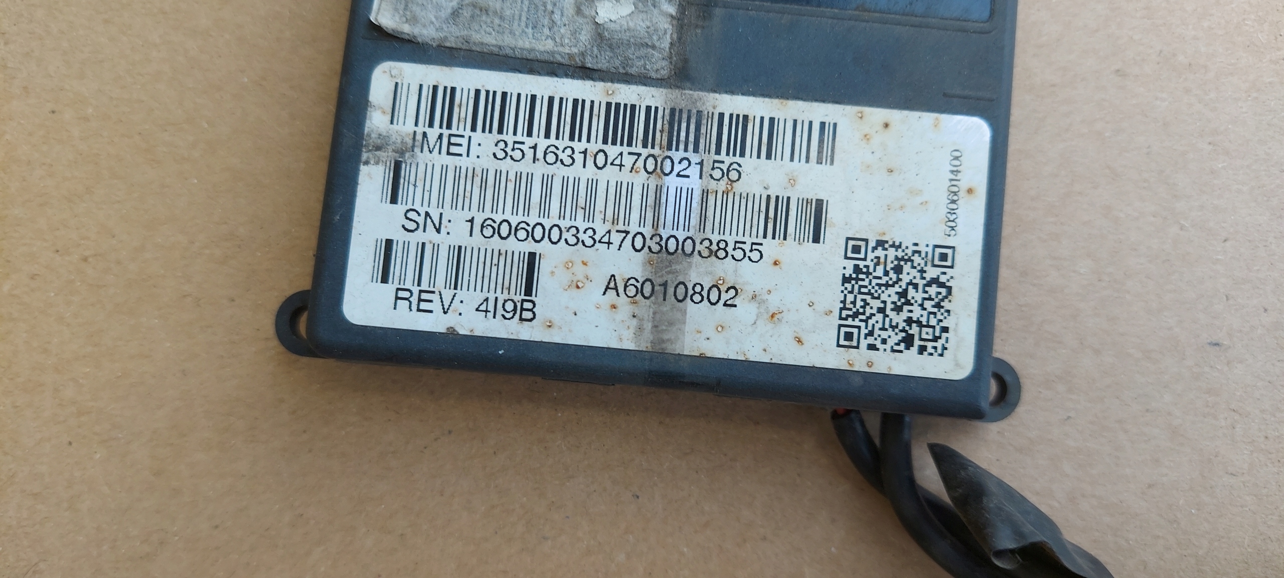 Centralina modulo LOKALIZATOR GPS FORD A6010802 *K3