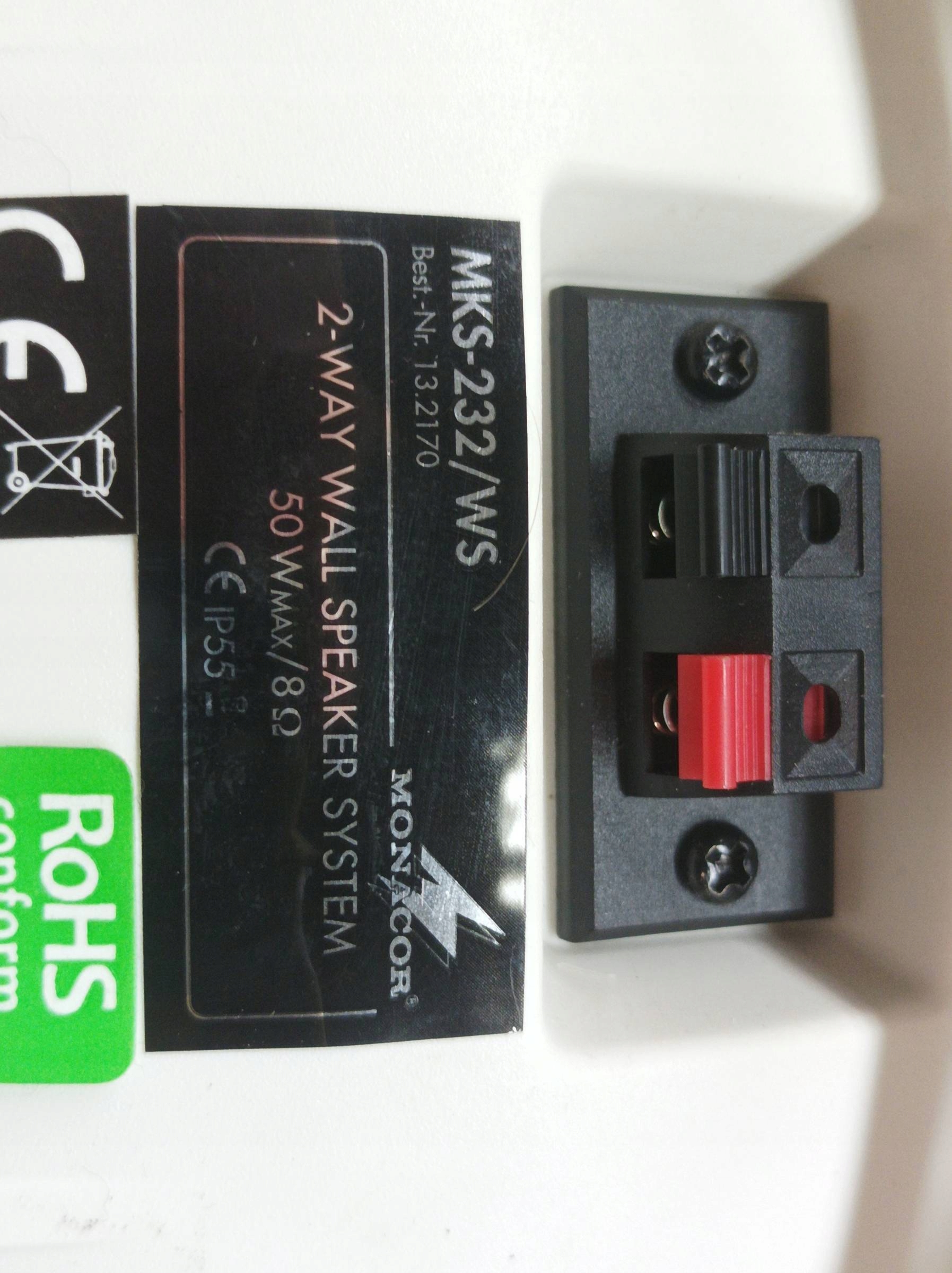 hangszóró MONACOR MKS-232/WS