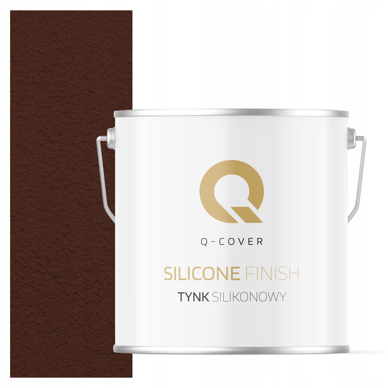 Silikonová Fasádní Omítka Hnědá Teplá Ral 8016 7 Kg Granulace 2.0 mm