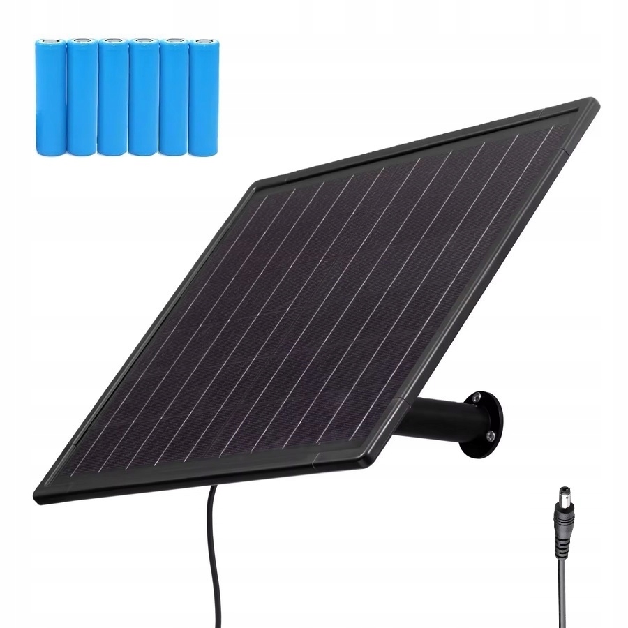 Panel Solarny Słoneczny Ładowarka 25W Na Baterie Do Kamer 12V 2,1/5,5mm