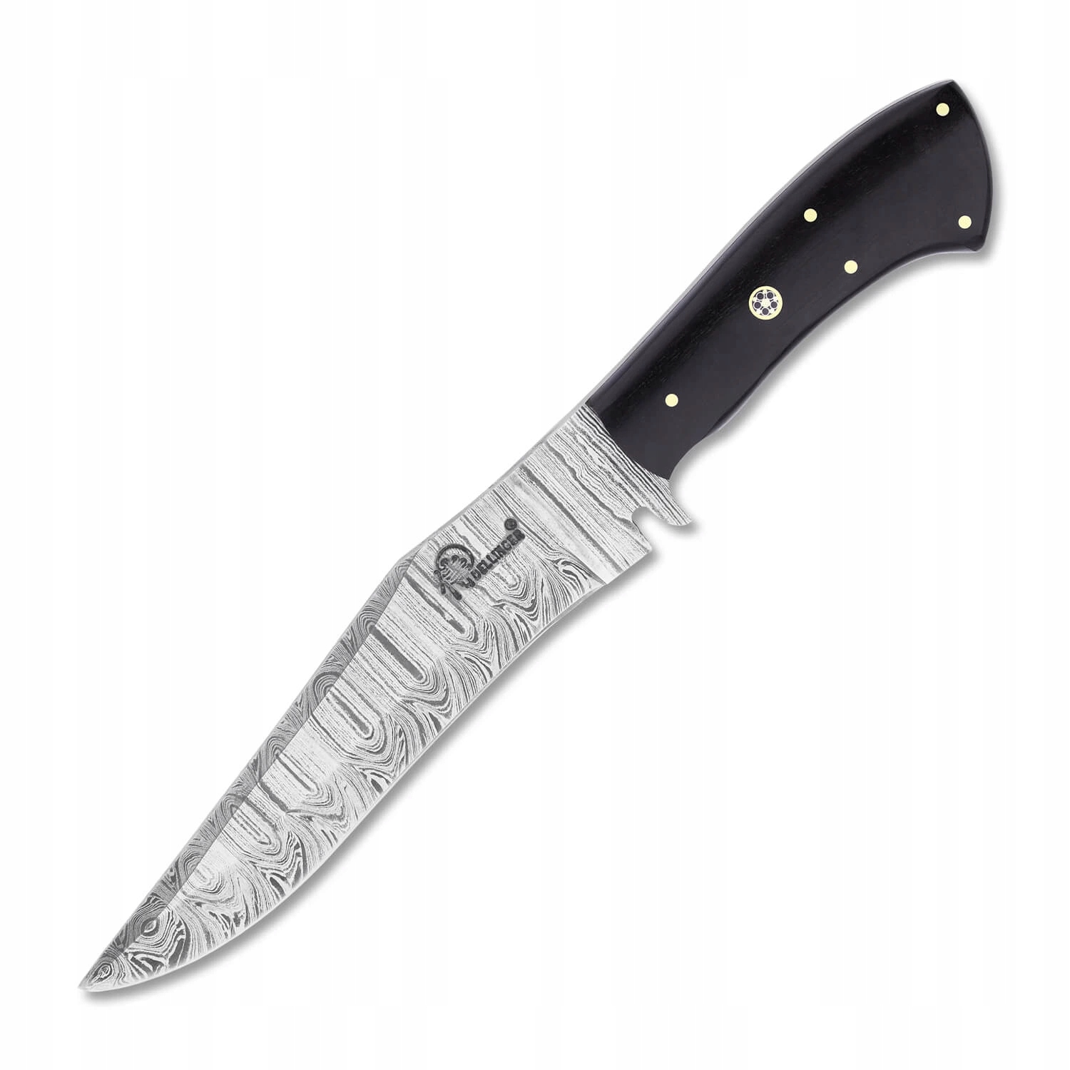 Damaškový lovecký nůž Dellinger Damask Ebony