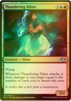 Thundering Djinn Foil MH1 Gratisy Pjotrekkk