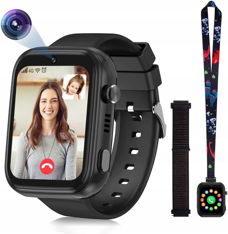 Smartwatch Dla Dzieci Eurhowing Połączenia 4G Sim Kamera Gps Sos