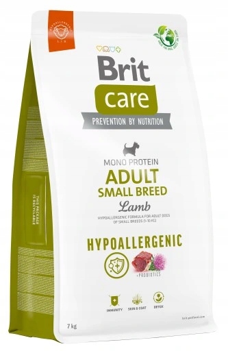 Brit Care Dog Hypoallergenic Adult Small Breed Lamb 7kg