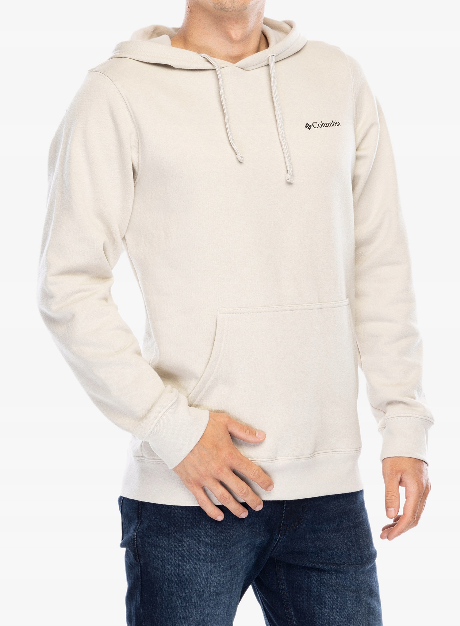 Mikina s kapucí Columbia Trek Graphic tmavě kámen/nášivka s knoflíkem S