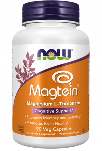 Now Magnez Magtein Magnesium (L-treonian magnezu) 90 kaps Stres