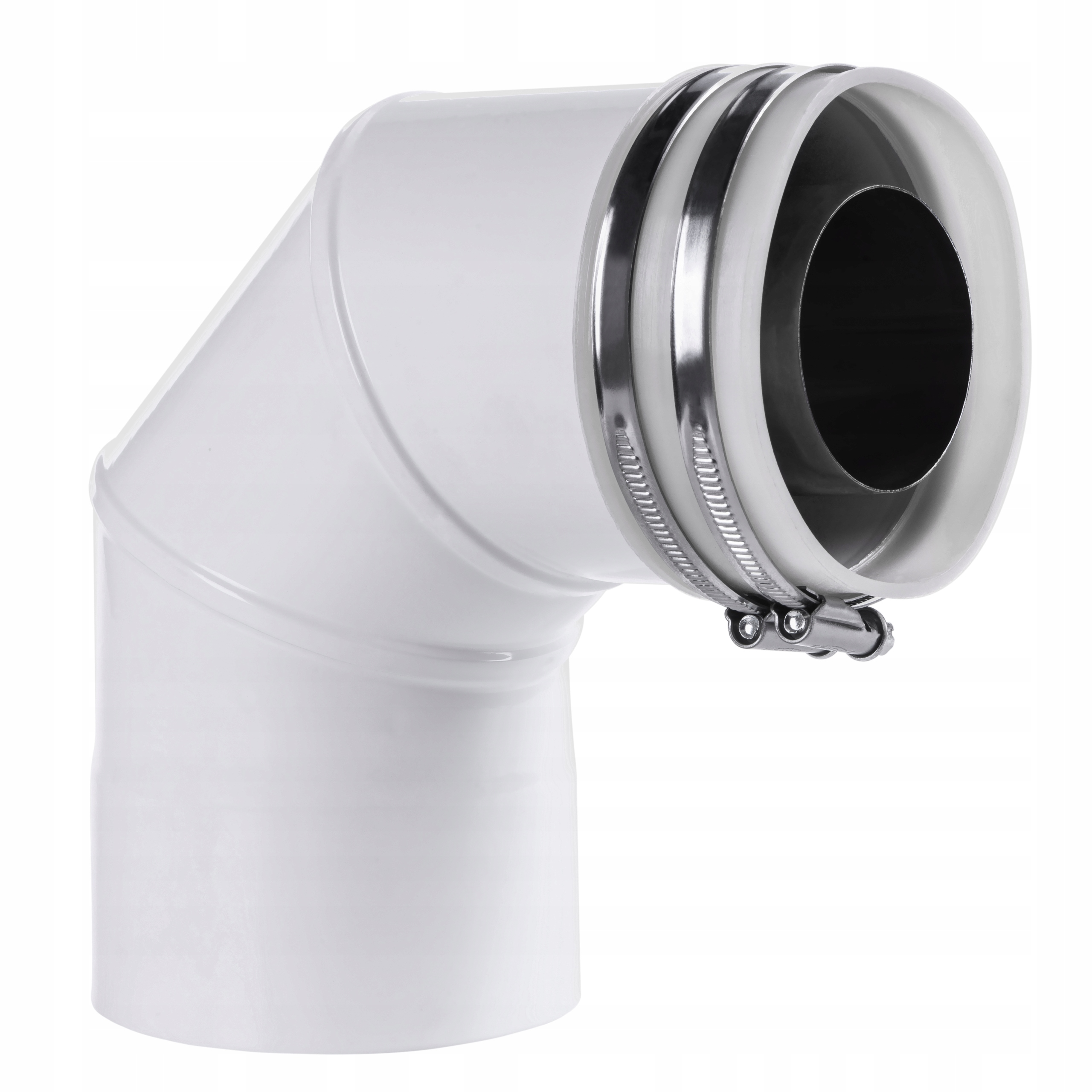 Adaptér Vk 80/125 bílý pro vzducho-spalovací systém Spiroflex
