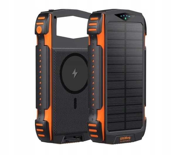 4smarts Powerbank Solarny 20000mAh TitanPack Rugged Ultimag Czarny