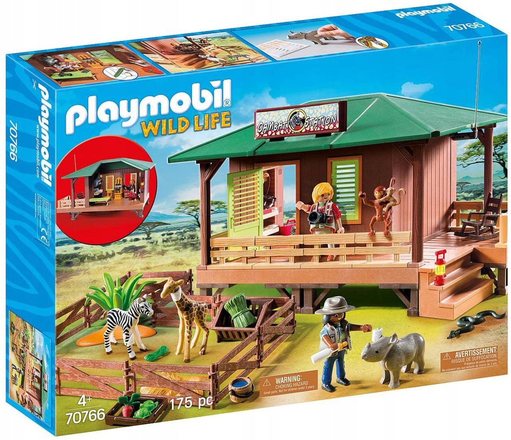 Playmobil Wild Life 70766 Stacja rengera z hodowlą zwierząt