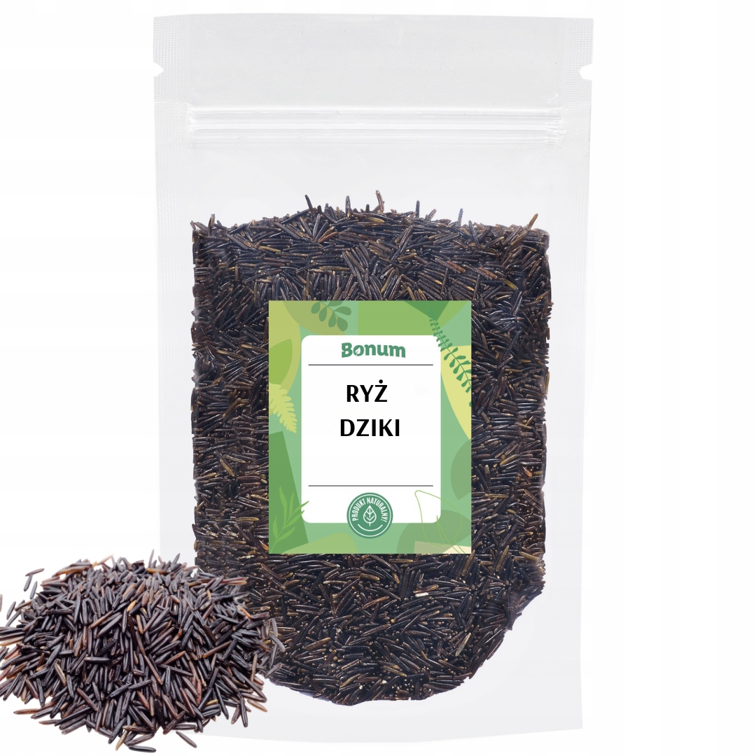 Ryż Dziki czarny Premium długoziarnisty Superfoods zdrowa żywność 1kg Bonum