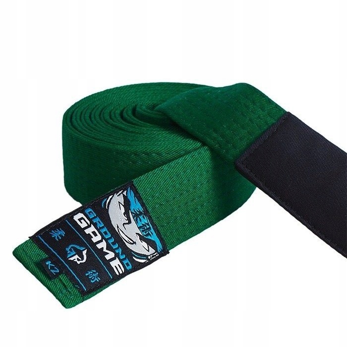 Ground Game Pas do Bjj dla dzieci Zielony K4 Green