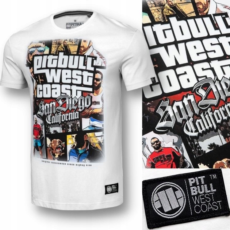 

Koszulka męska Pit Bull t-shirt pitbull Bawełna