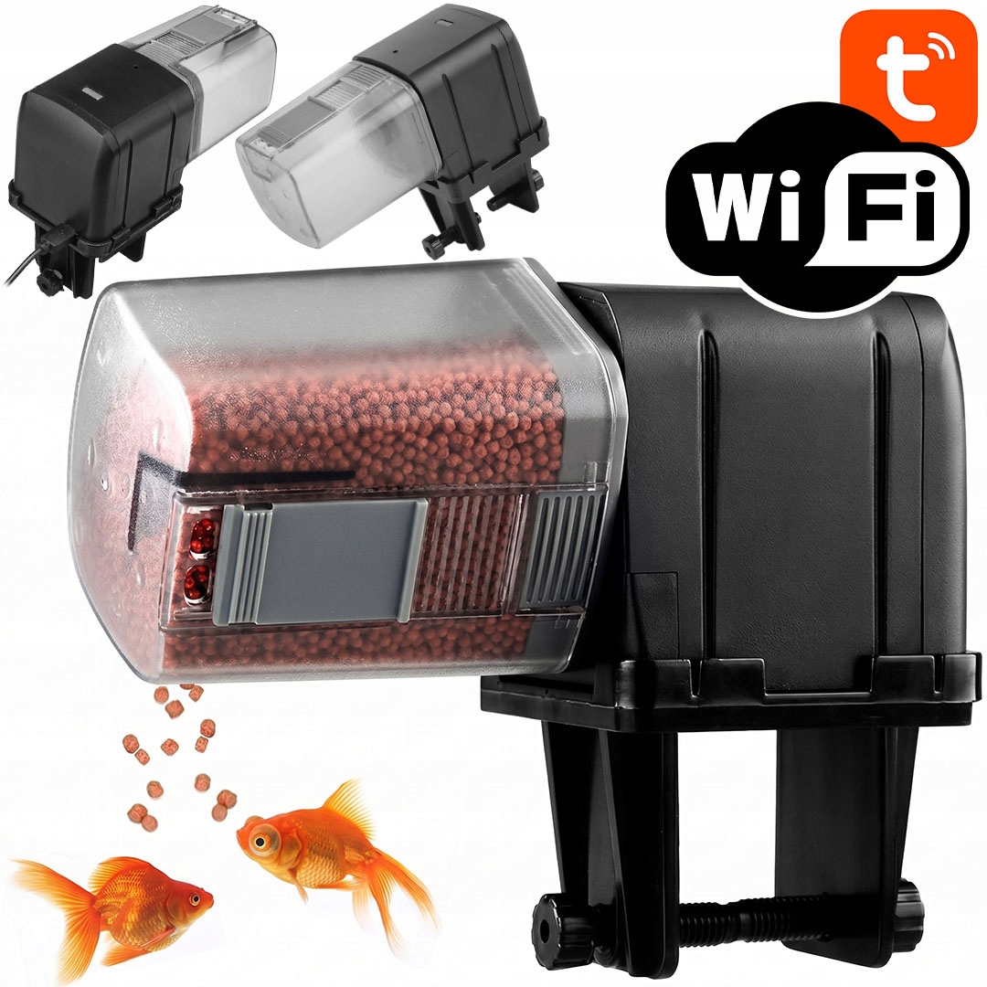Automatyczny Karmnik do Akwarium 175ml WiFi Tuya
