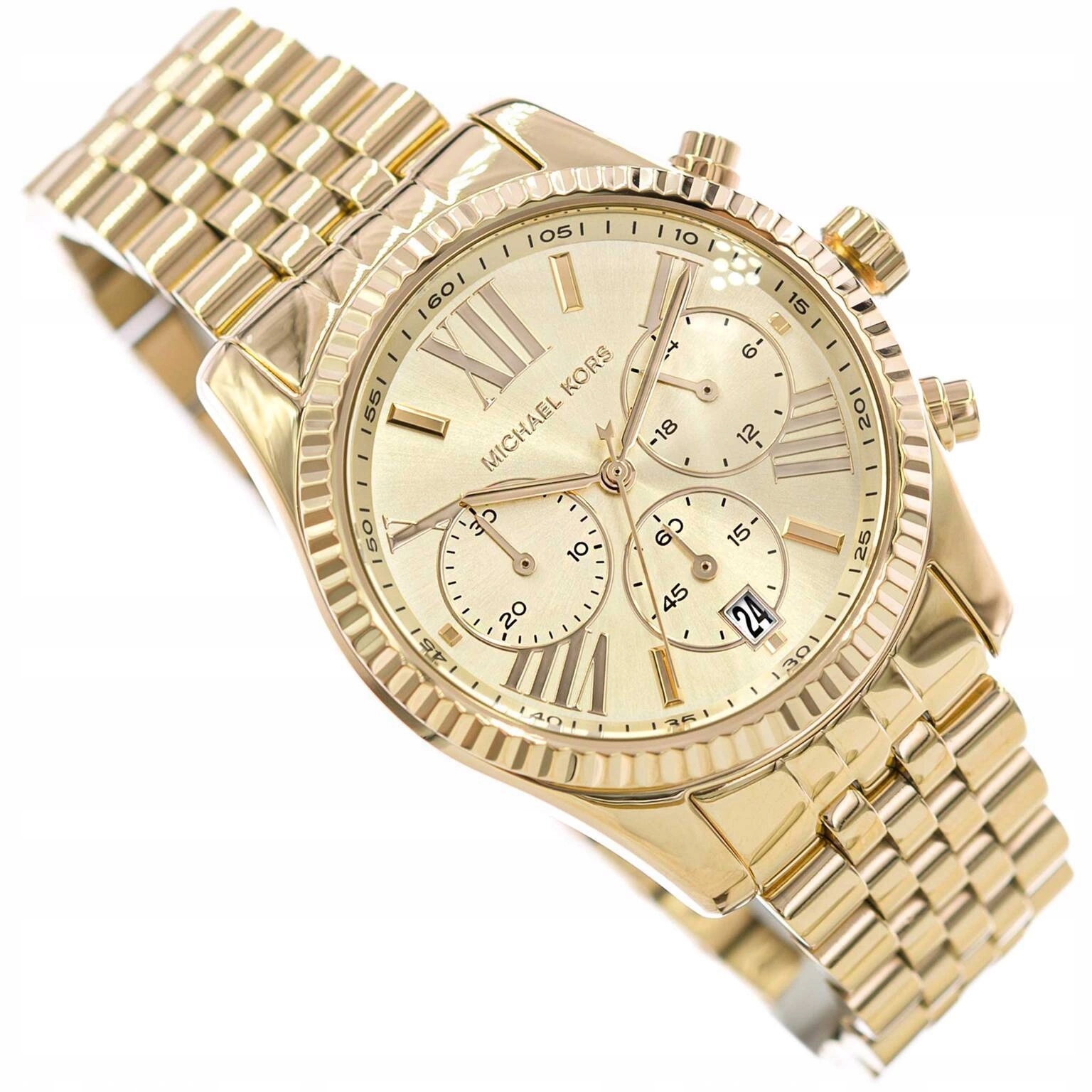 Dámské Hodinky Michael Kors MK7378 Lexington Zlaté Na Náramku, Elegantní