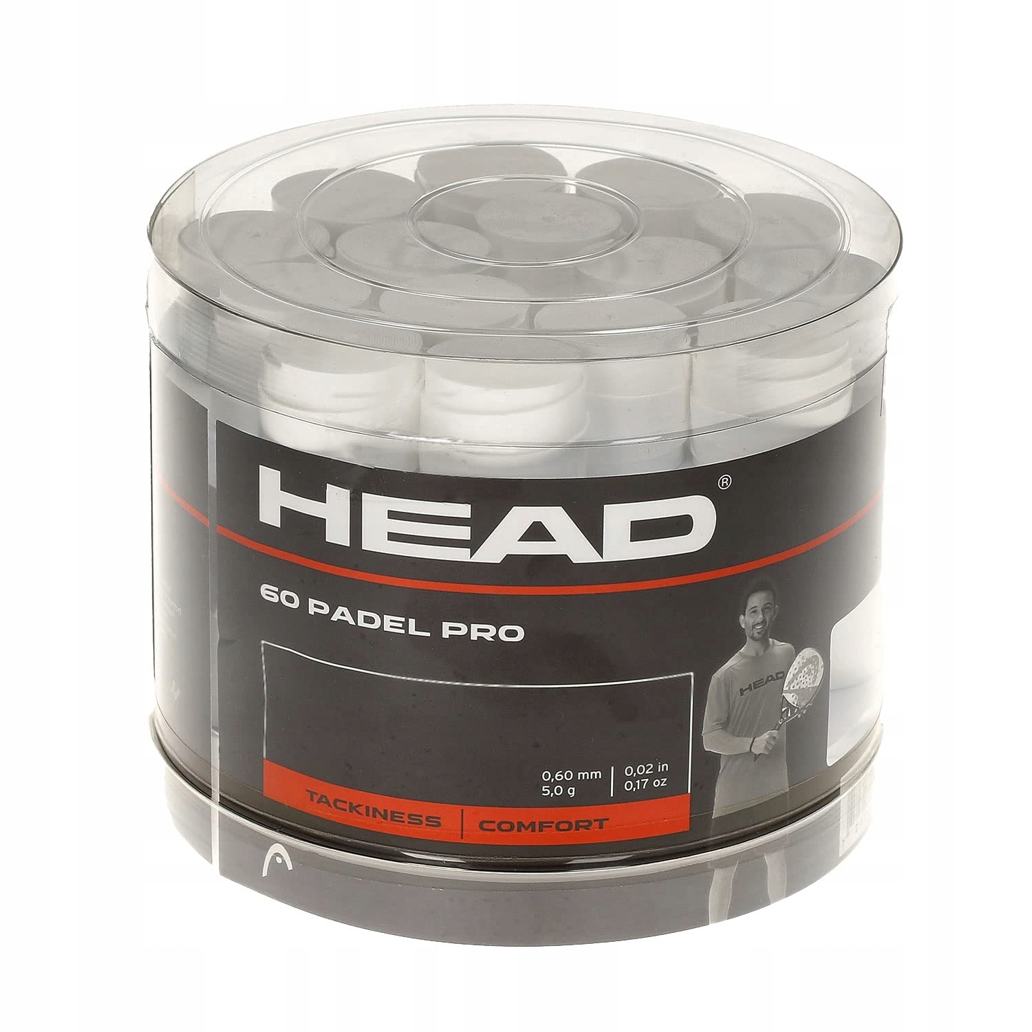 Head protiskluzové pásky pro raketu 60kusů k3