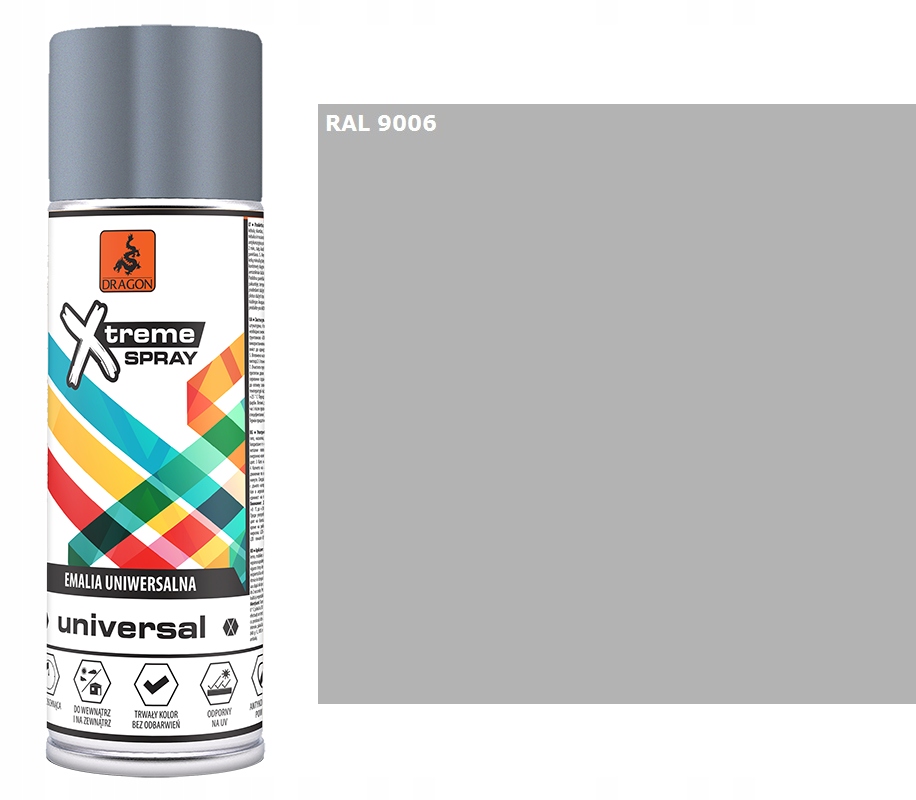 

Emalia Uniwersalna Spray 400ml srebrny chrom 9006