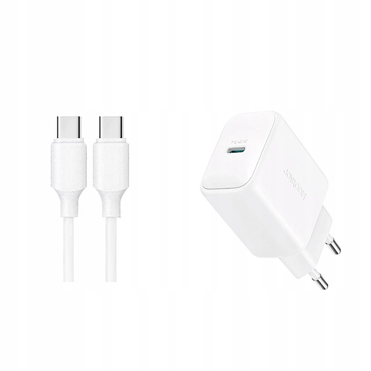 Ładowarka Joyroom Jr-Tcf20 Sieciowa Usb-C Pd 20W Biała Kabel Usb-C 1m