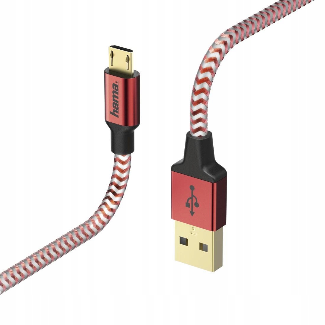 Kabel USB Hama 178288 1,5 m czerwony