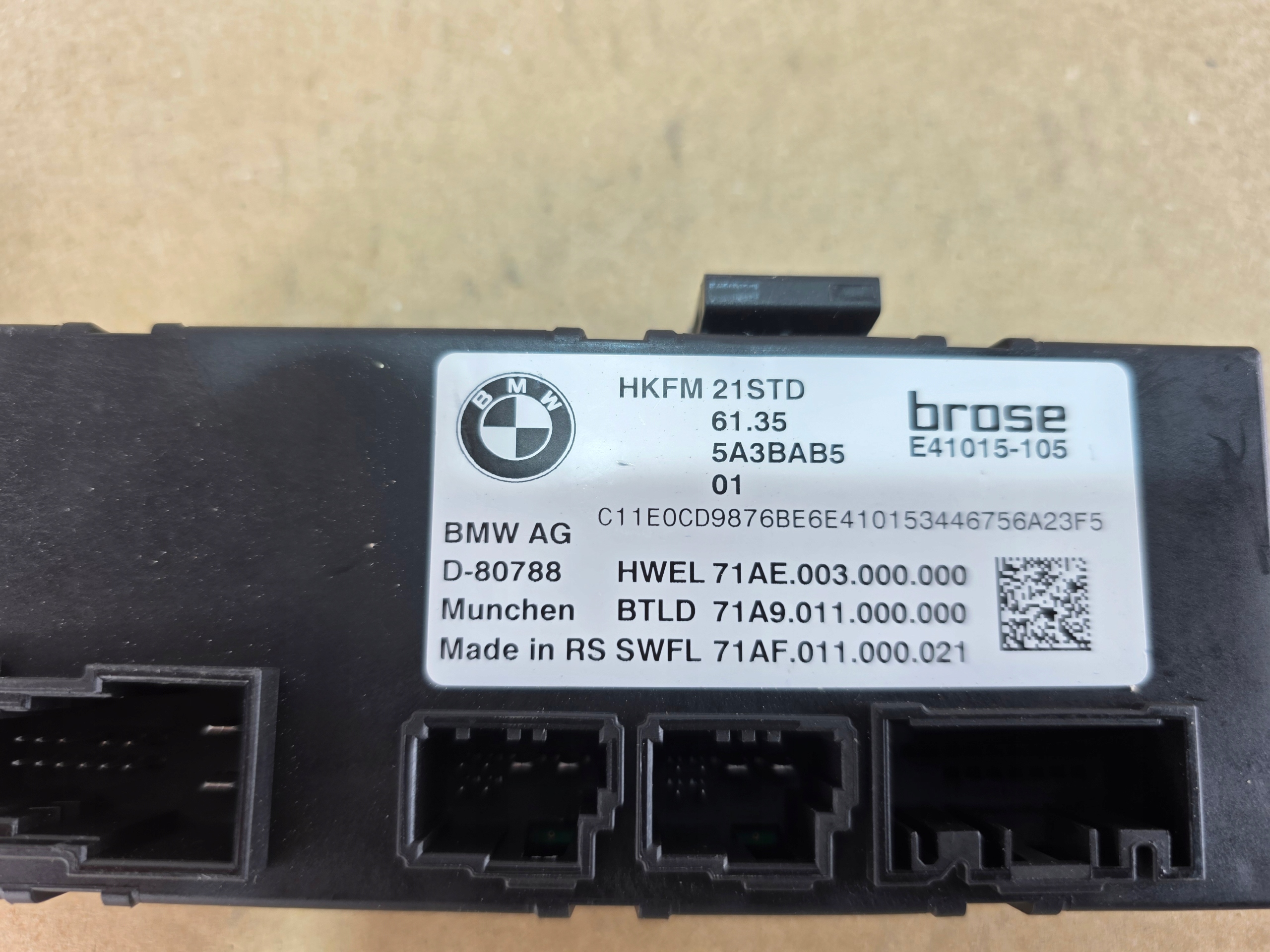 modul Bedienteil heckklappe BMW 2 U06 5A3BAB5