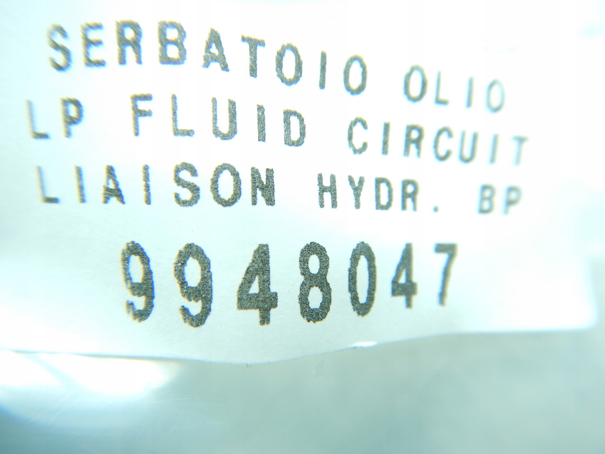 serbatoio olio FIAT SEICENTO 98-10 / 9948047