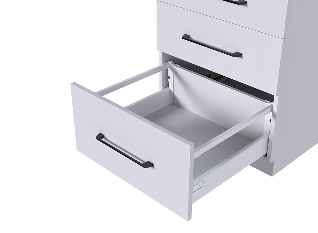 Šuplík Rejs Comfort Box Plus Bílá Vysoká H199 L550 MM 35 Kg S Tlumením Dovírání