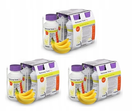 Nutri comp Drink+ 12szt. x 200 ml banan