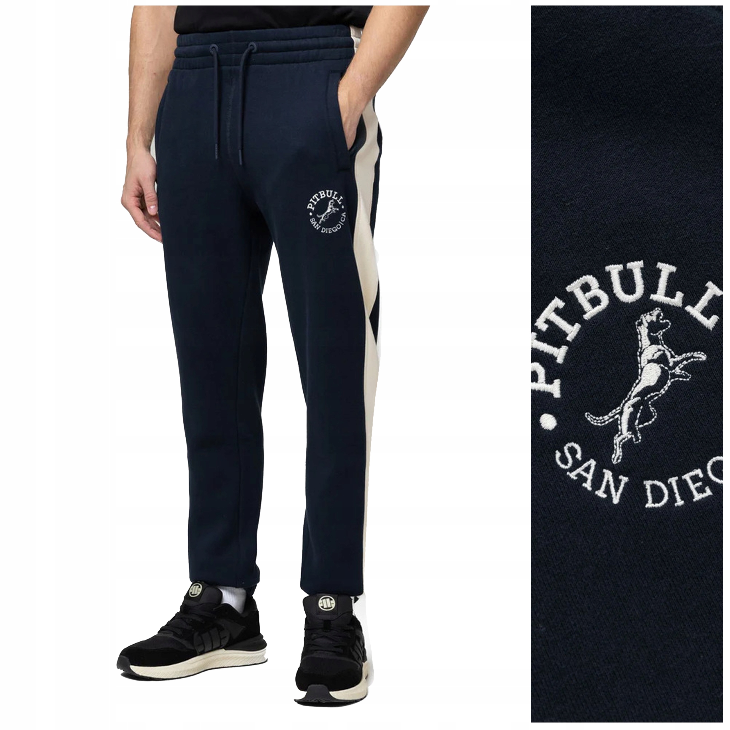 Dresové kalhoty Pit Bull „san Diego Ca“ – vel. XXL, tmavě modrá barva