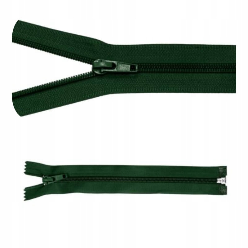 Zamek spiralny rozdzielczy #5 55cm c.zieleń 5szt