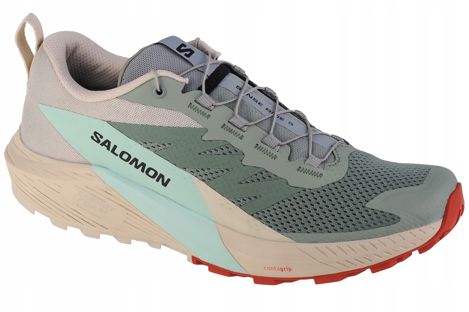Salomon Sense Ride 5 [46 2/3] Buty Do Biegania Męskie Tkanina Zielony