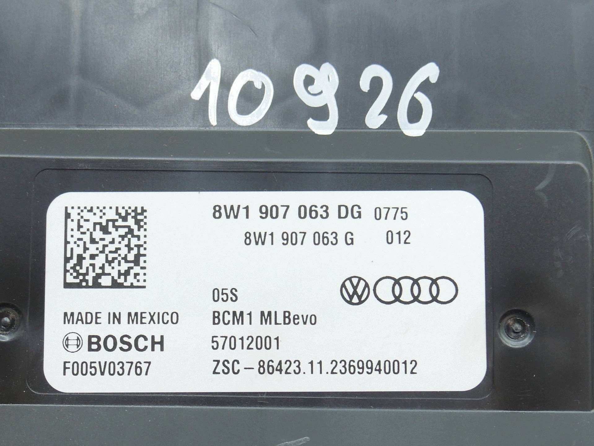 comfort control unit AUDI A5 A4 8W1907063DG