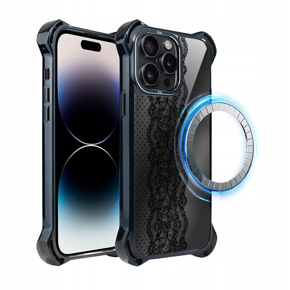 Pouzdro Ibizu DropGuard Ultra s MagSafe a ozdobnou korunkou pro iPhone 14 Pro Max